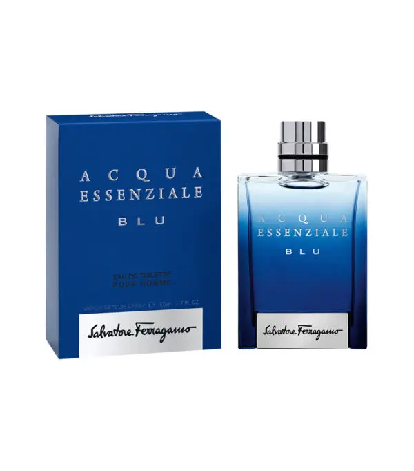 Perfume, Ferragamo Acqua Essenziale Blu Eau de Toilette, 100 ml Hombre - Imagen 2