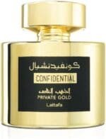 Perfume Lattafa Confidential Private Gold Eau de Parfum, 100 ml Unisex