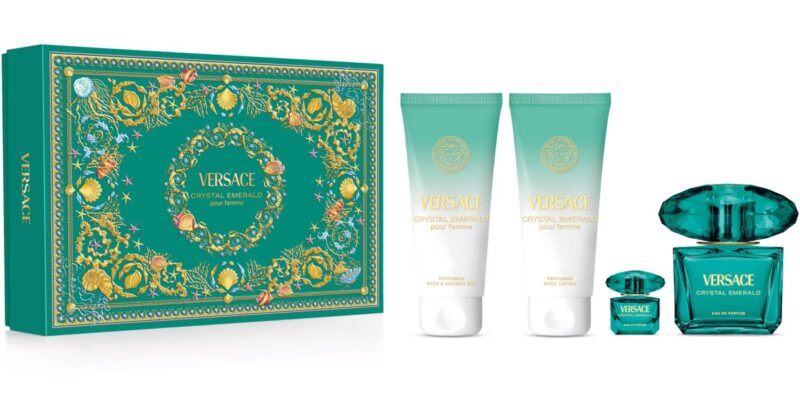 Set de Regalo Versace Crystal Emerald Eau 100 ml
