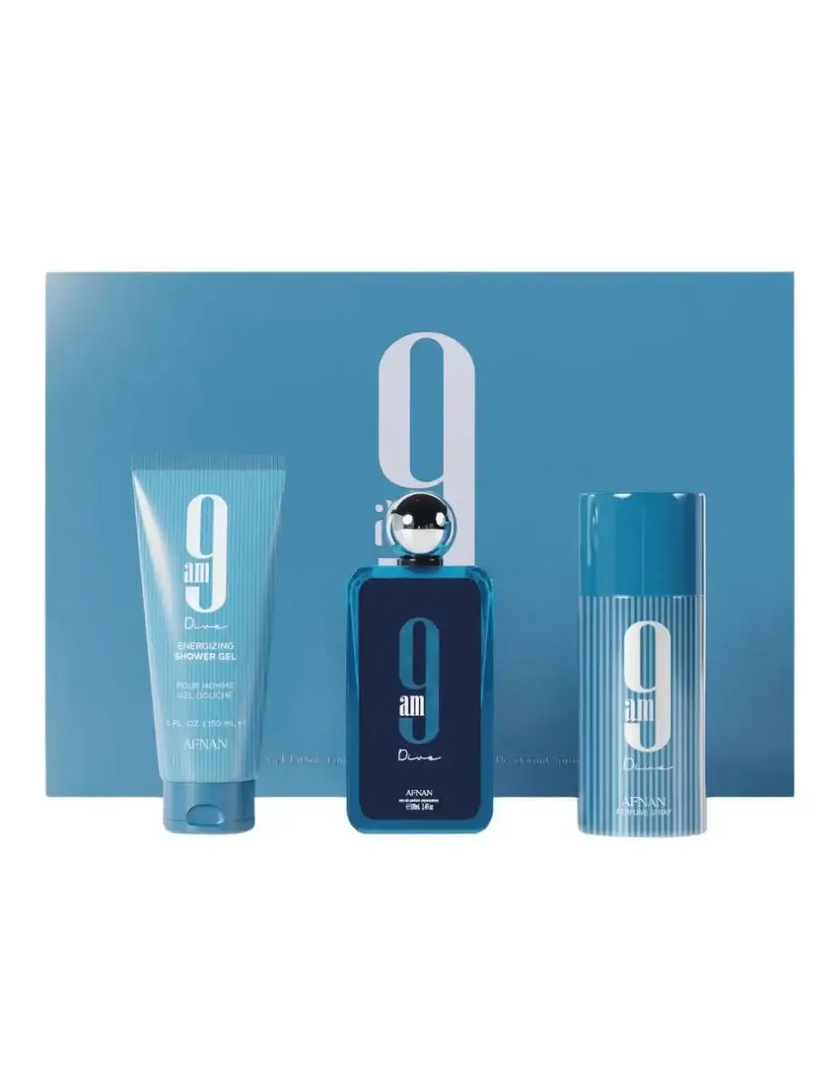 Set de Regalo AFNAN 9 AM, Eau de Parfum 100 ml para hombre
